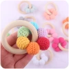 New infant and toddler products: Hemu teething band, baby yarn pearl-shaped toy, teething stick details Picture